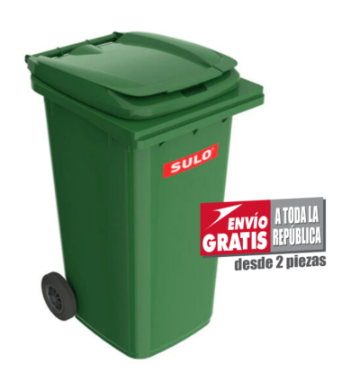 Contenedor de Basura Con Ruedas SULO 240 Litros verde