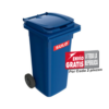 Bote de Basura de 120 Litros SULO Azul con Tapa