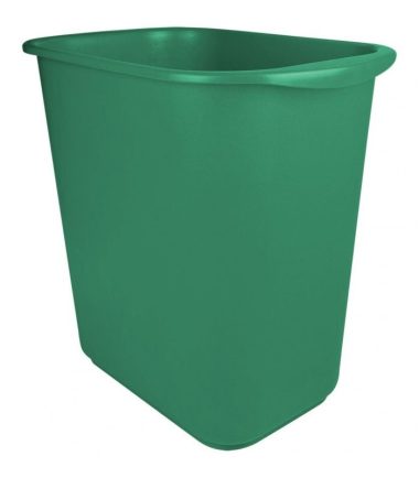 Bote de Basura de 13 Litros Sablón color verde rectangular