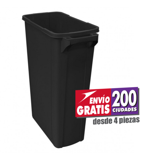 Bote de Basura Zvelte de 87 litros color negro Sablón