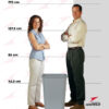 Medidas FG295700GRAY Bote de basura Rubbermaid