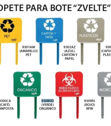 Copete para Bote de Basura Zvelte Sablón en 9 colores