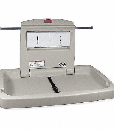 Estación para cambio de pañales vertical FG781988LPLAT de Rubbermaid color gris claro