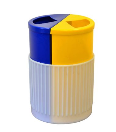 Papelera Doble WT para Separación de Residuos con dos compartimentos