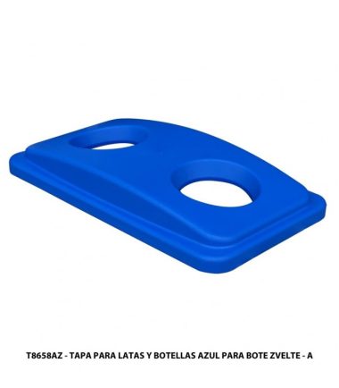 Tapa para Latas Zvelte azul para bote de 87 litros
