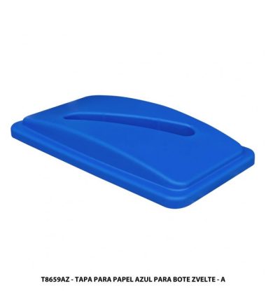 Tapa para Cartón Zvelte azul para bote de 87 litros