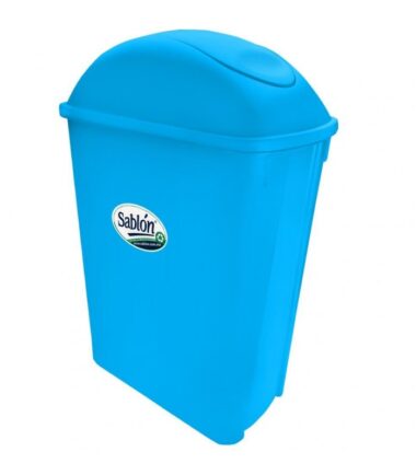 bote de basura sablón 42 litros azul