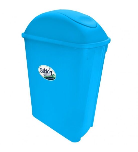 bote de basura sablón 42 litros azul