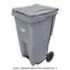 Bote de Basura 240 Lts Sablón con Pedal Color Gris 8344GR